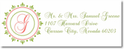 Name Doodles - Rectangle Address Labels/Stickers (Woodbury Fern)